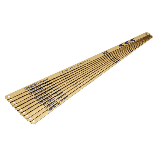 Draper 19347 Bi-metal Hacksaw Blades 300mm 18tpi Pack of 10 Draper