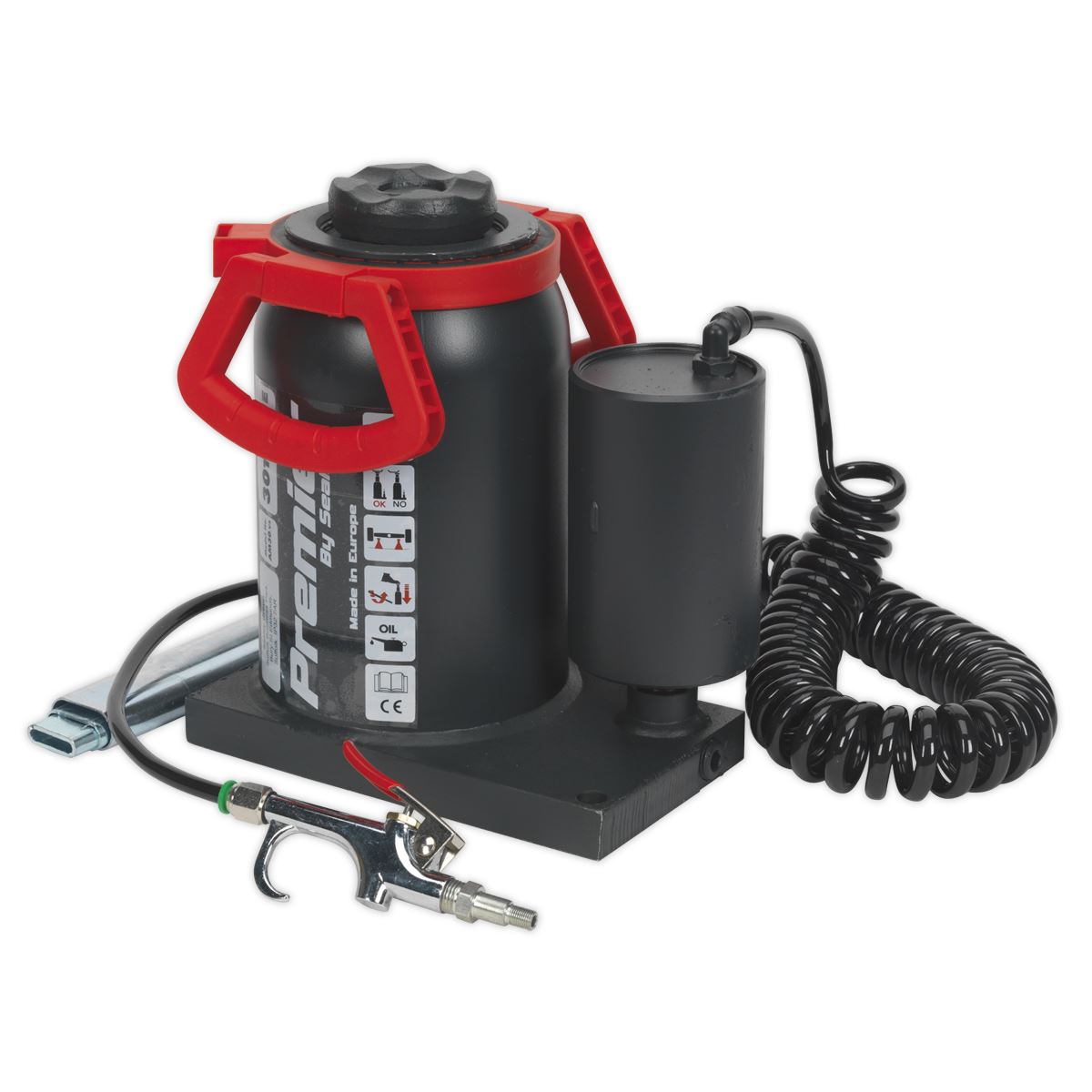 Sealey AM30 Premier Manual/Air Hydraulic Bottle Jack 30 Tonne Sealey