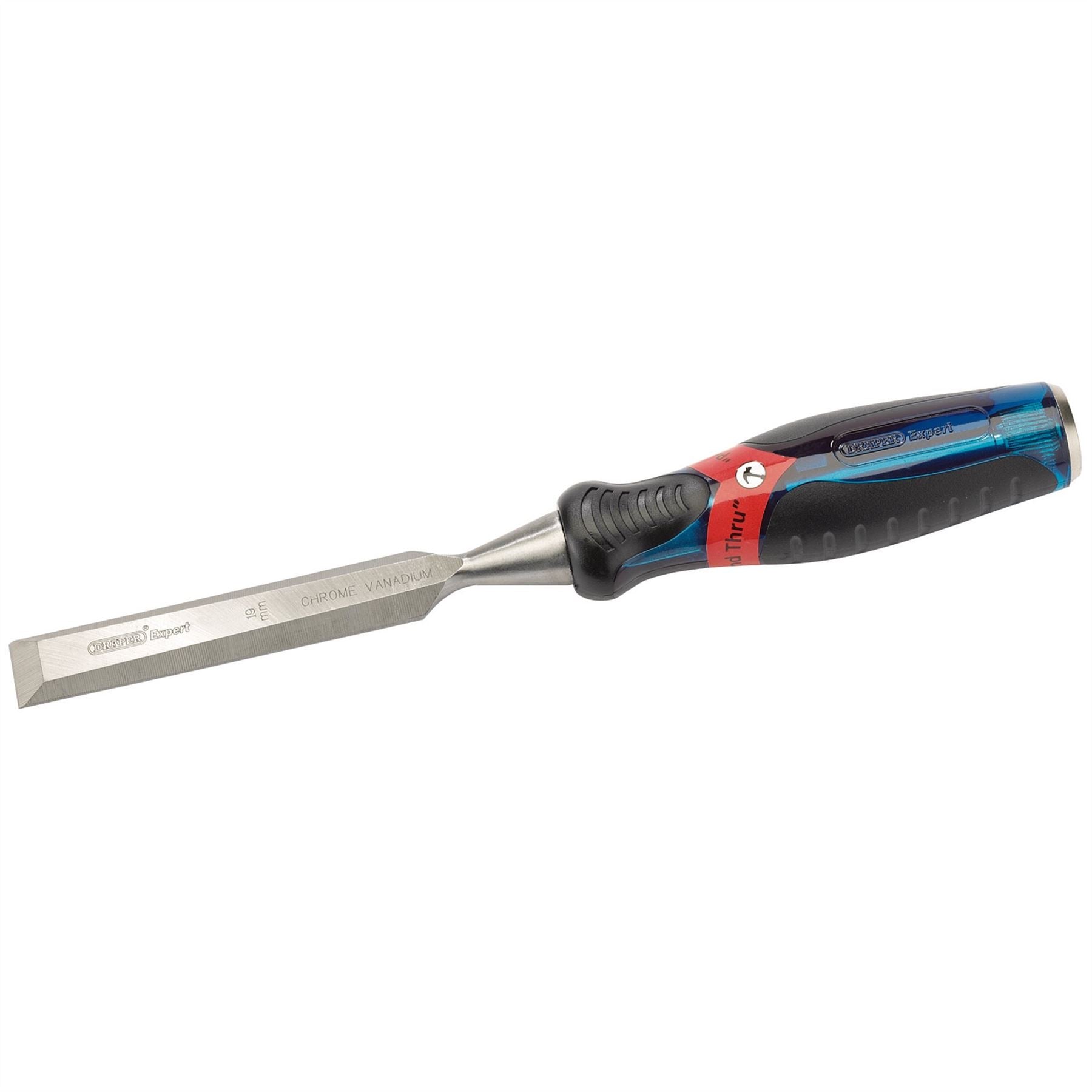 Draper 24406 Soft Grip 'Pound Thru' Bevel Edge Wood Chisel 19 x 140mm Draper