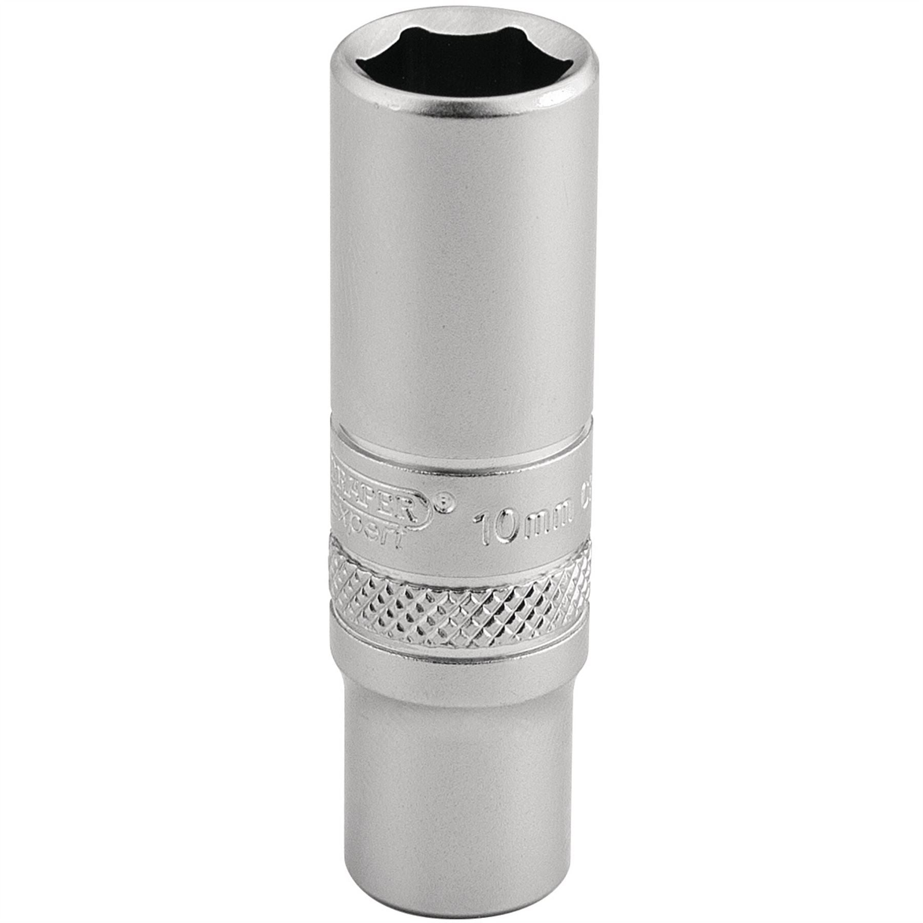 Draper 16529 6 Point Deep Socket 1/4" Sq. Dr. 10mm Draper