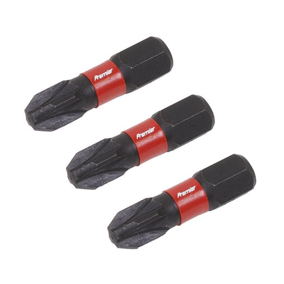 Sealey AK8209 Pozi #3 Impact Power Tool Bits 25mm - 3pc Sealey