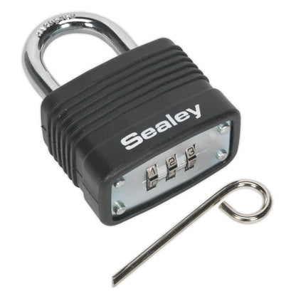 Sealey PL301C Steel Body Combination Padlock 40mm Sealey