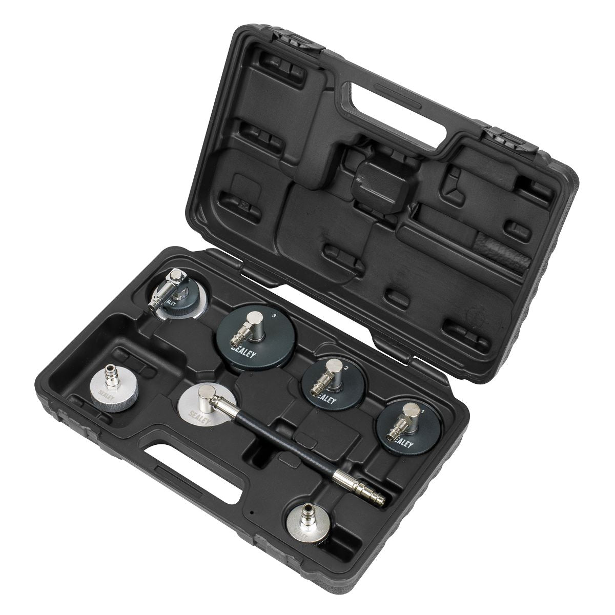 Sealey VS0204C 7pc Brake & Clutch Pressure Bleeder Cap Set Sealey