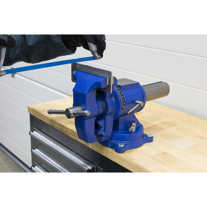 Sealey MFV150 Vice Cast Iron Multifunction Swivel Base 150mm Sealey