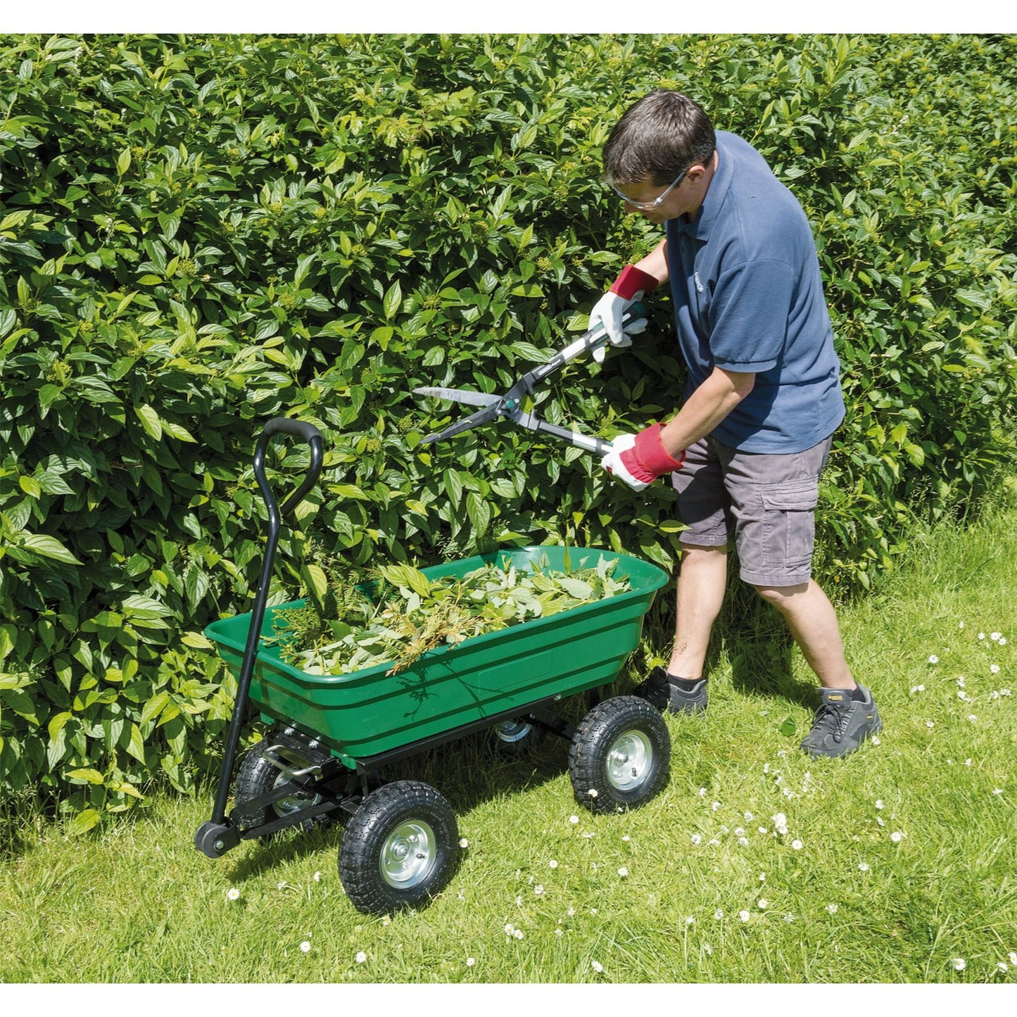 Draper 58553 Garden Tipping Trolley Cart 75L Draper
