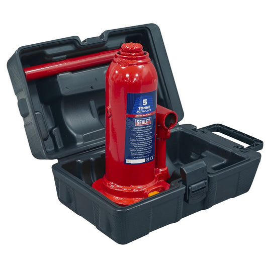 Sealey SJ5BMC Bottle Jack 5 Tonne with Storage Case Sealey