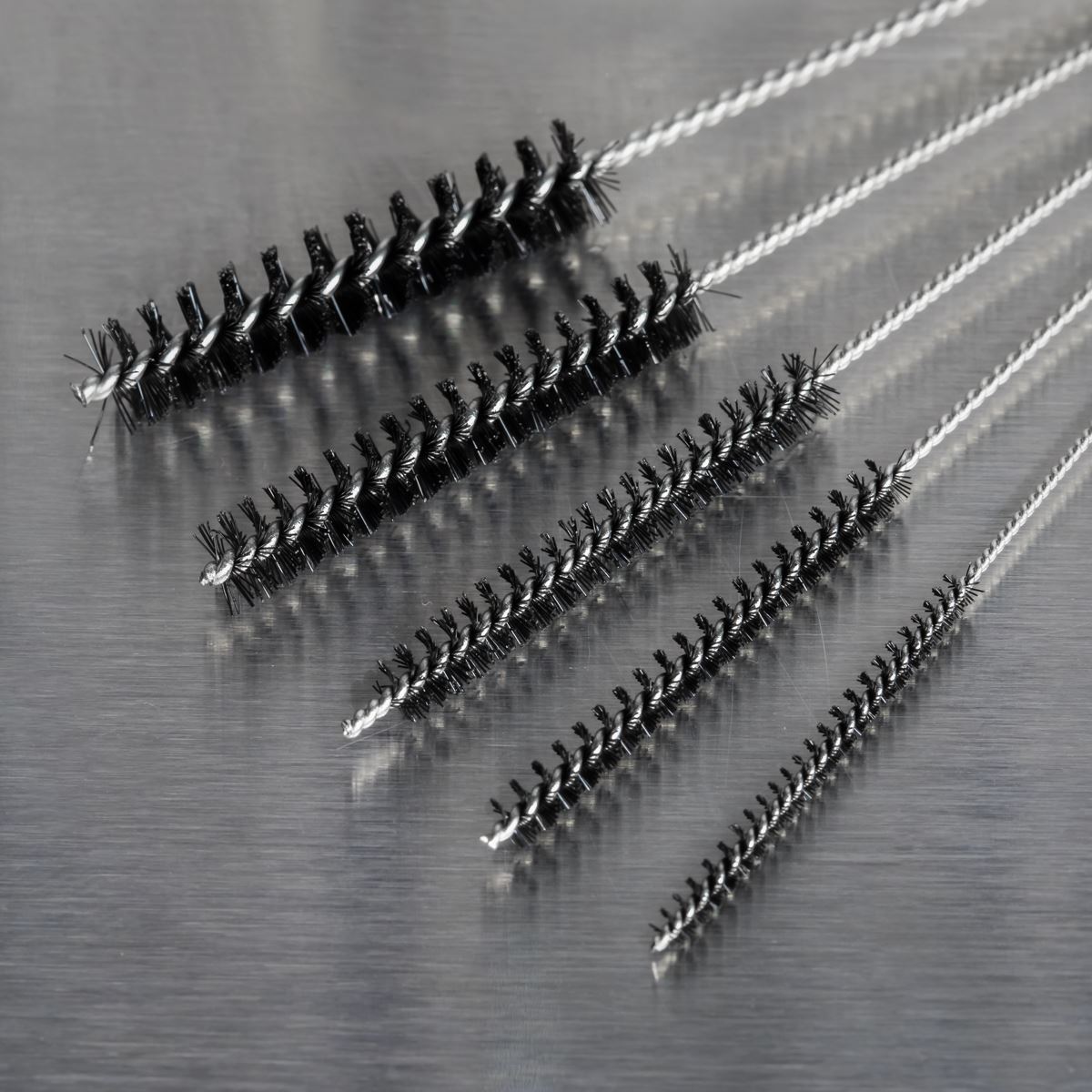 Sealey BSGC4 Spray Gun Cleaning Mini Brush Set 5pc Sealey