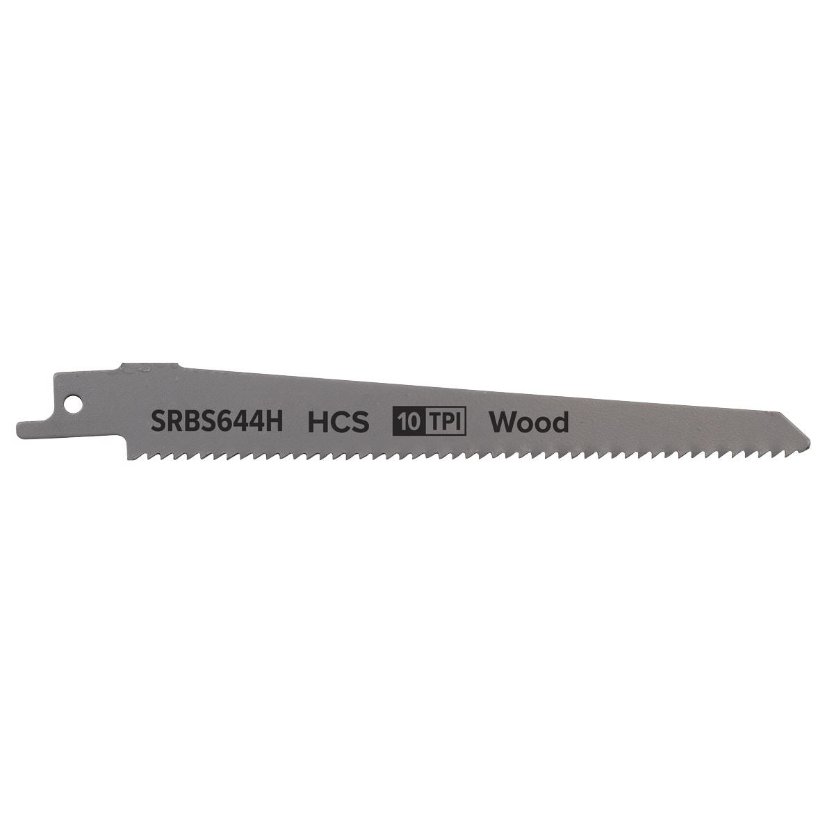 Sealey SRBS644H Reciprocating Saw Blade Clean Wood 150mm 10tpi - Pack of 5 Sealey