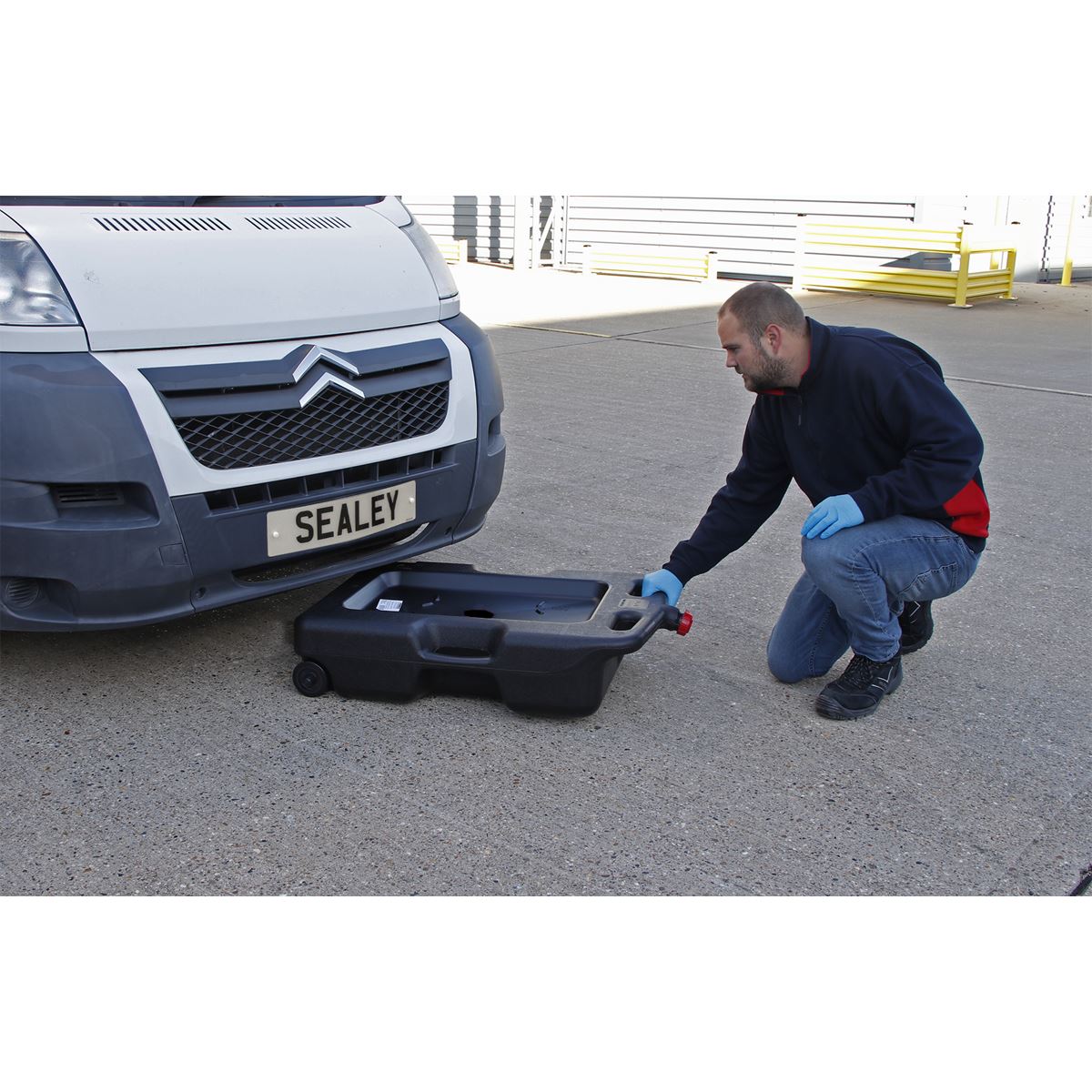 Sealey DRP09 Oil/Fluid Drain & Recycling Container 54L - Wheeled Sealey