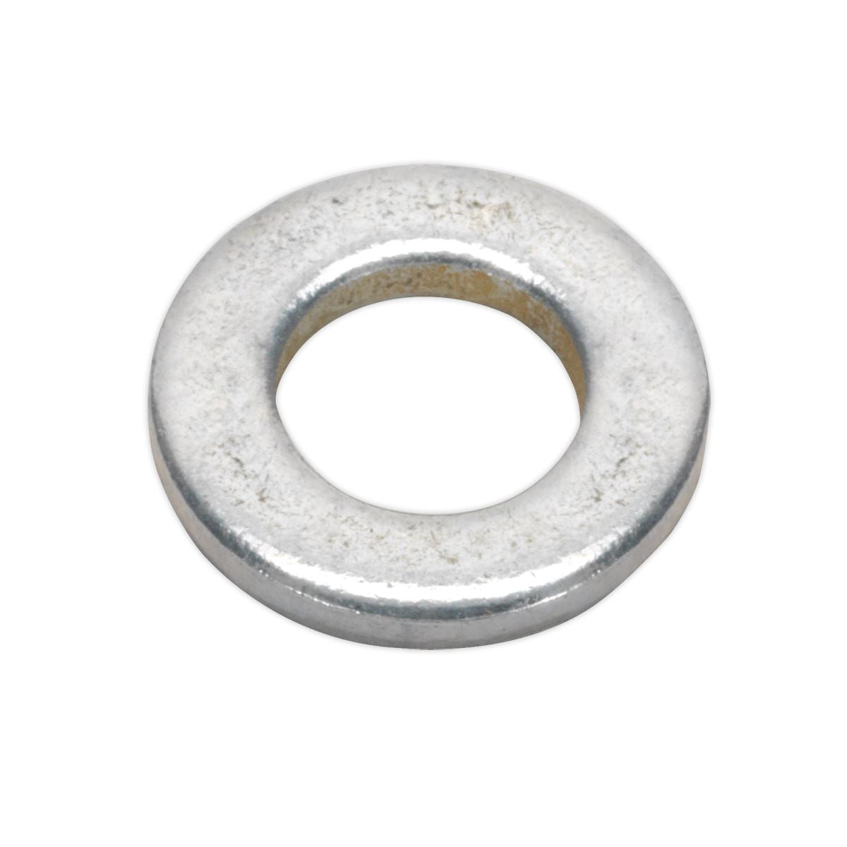 Sealey FWA612 Flat Washer DIN 125 - M6 x 12mm Form A Zinc Pack of 100 Sealey