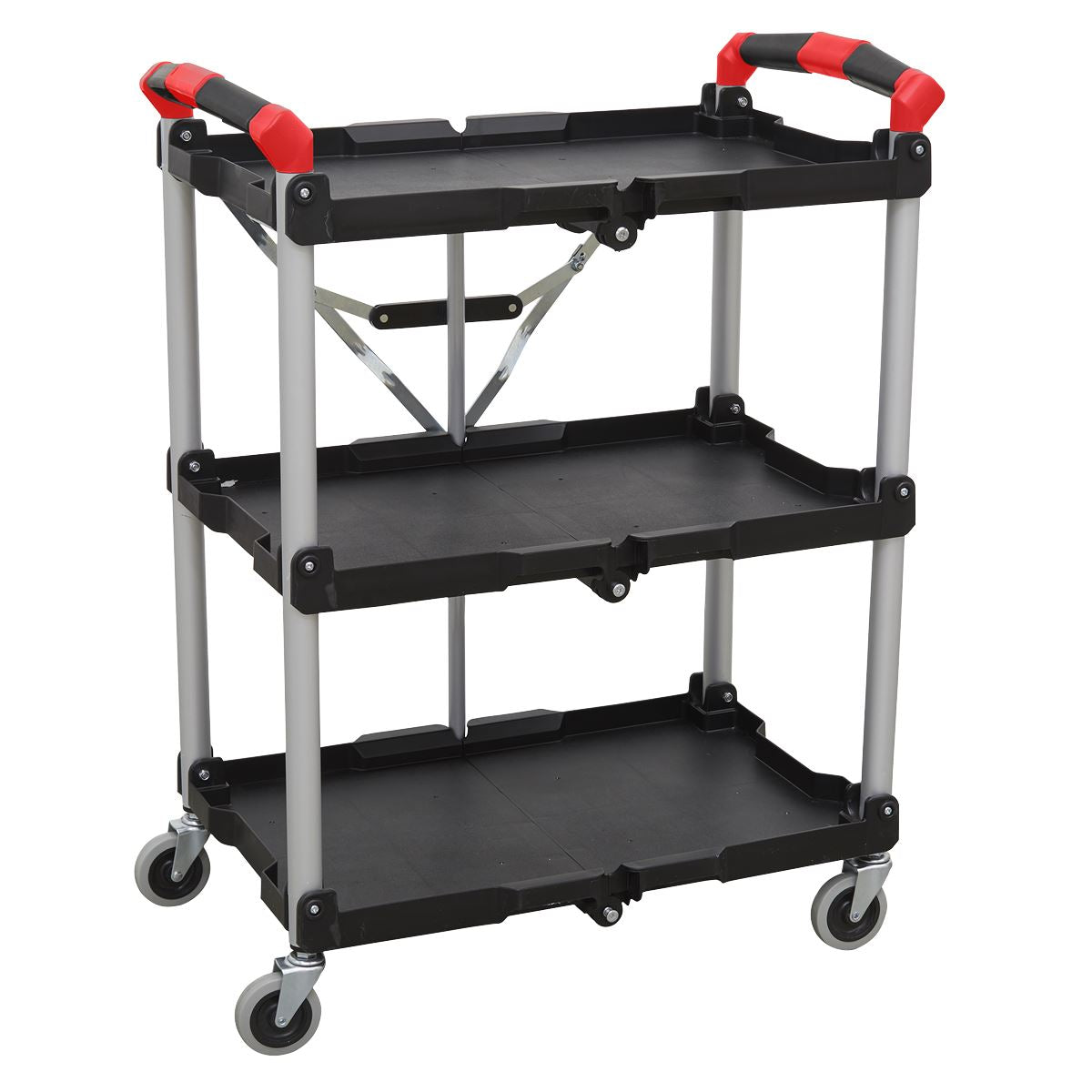 Sealey CX314 Folding Workshop Trolley 3-Level Sealey