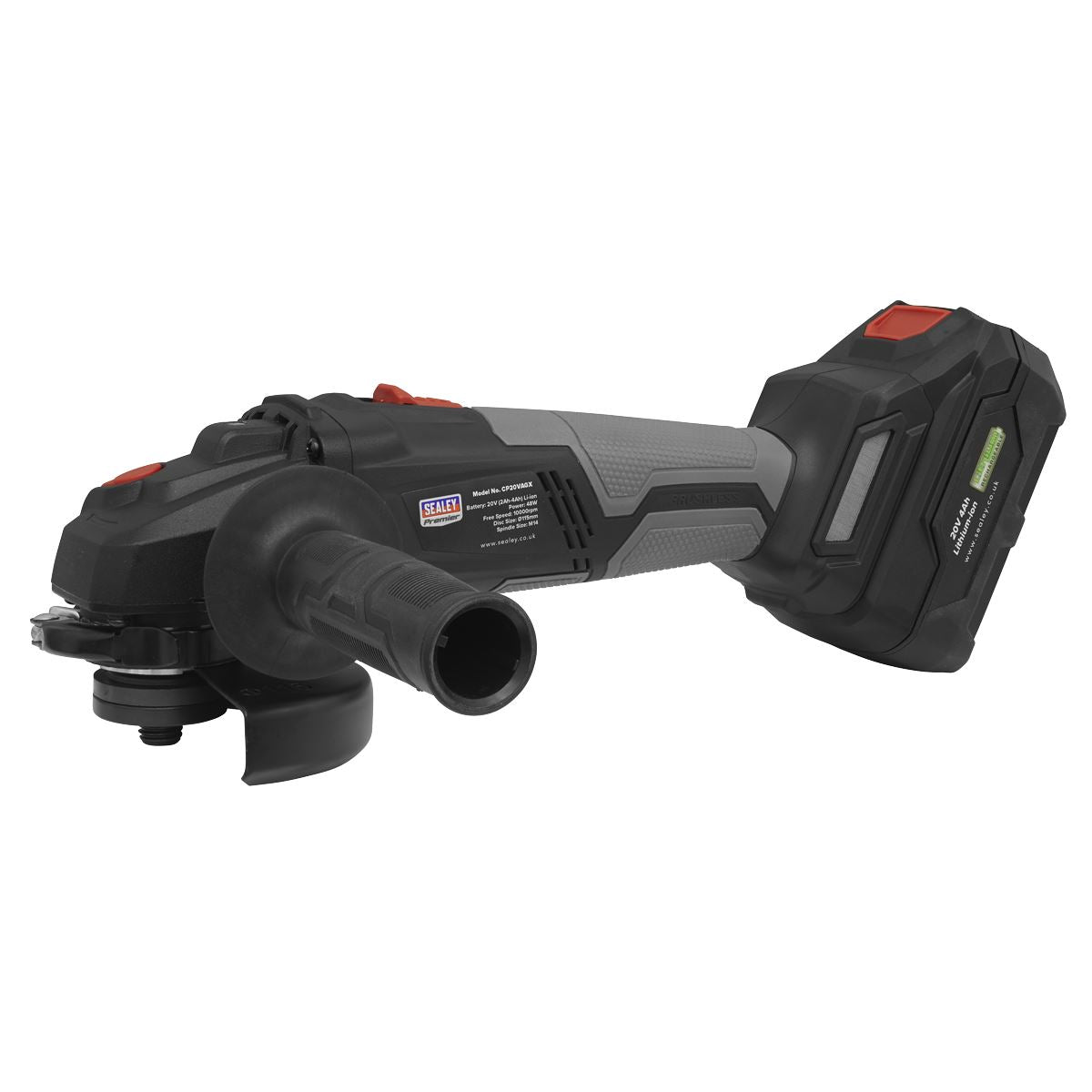 Sealey CP20VAGX Brushless Angle Grinder Ø115mm 20V SV20 Series - Body Only Sealey