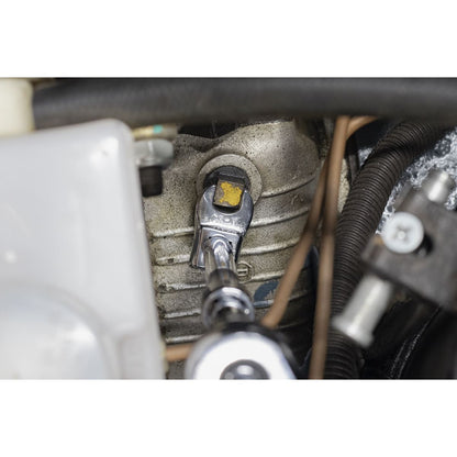 Siegen S0866 Crow's Foot Open-End Spanner Set 10pc 3/8"Sq Drive Metric Siegen