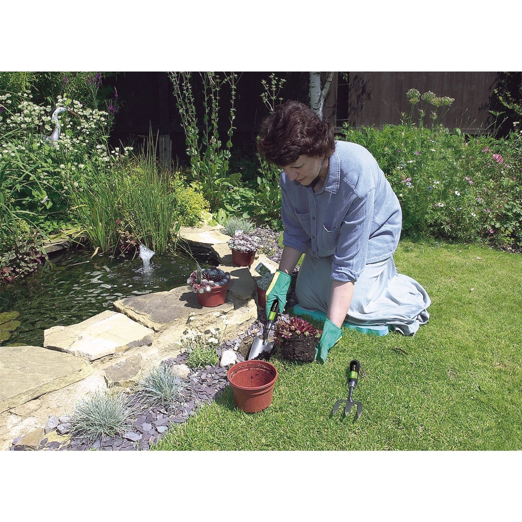 Draper 65960 Carbon Steel Heavy Duty Hand Fork and Trowel Set 2 Piece Draper