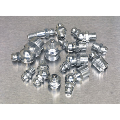Sealey AB009GN Grease Nipple Assortment 130pc - Metric BSP & UNF Sealey