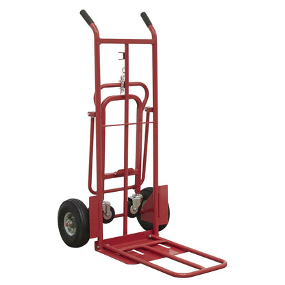 Sealey CST989 Sack Truck 3-in-1 with Pneumatic Tyres 250kg Capacity Sealey