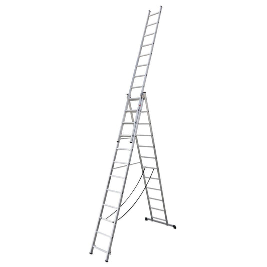 Sealey ACL312 Aluminium Extension Combination Ladder 3x12 EN 131 Sealey