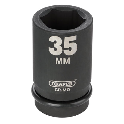 Draper 05149 Expert HI-TORQ® 6 Point Deep Impact Socket 1" Sq. Dr. 35mm Draper