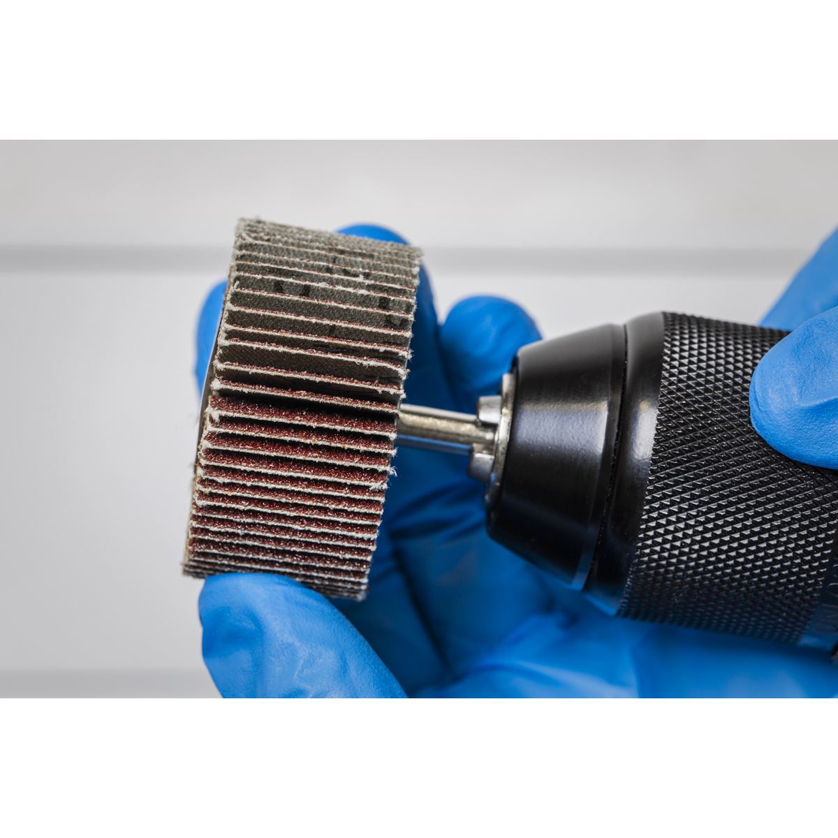 Sealey FW5025605 Abrasive Flap Wheel Ø50 x 25mm 60Grit Ø6mm Shaft - Pack of 5 Sealey