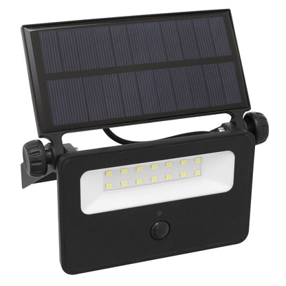 Sealey LED16S Extra-Slim Solar Floodlight with Wall Bracket 16W SMD LED Sealey