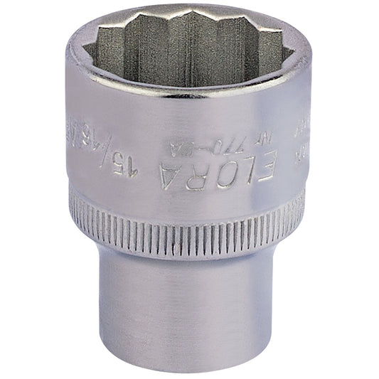 Elora 24450 Bi-Hexagon Socket 1/2" Sq. Dr. 15/16" Elora