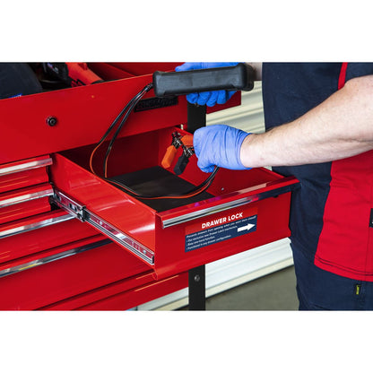 Sealey AP890M Heavy-Duty Mobile Tool & Parts Trolley with 5 Drawers & Lockable Top Sealey
