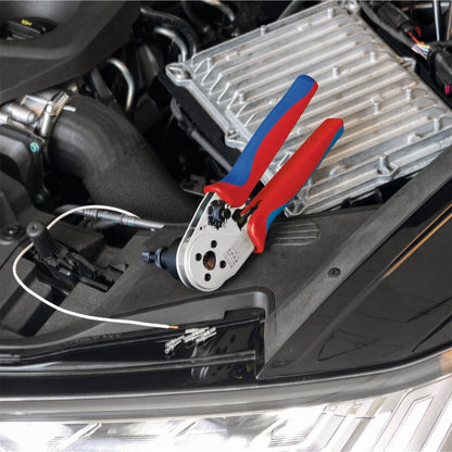 Knipex 13166 97 52 67 DT Four-Mandrel Crimping Pliers for DT contacts 230 mm Draper