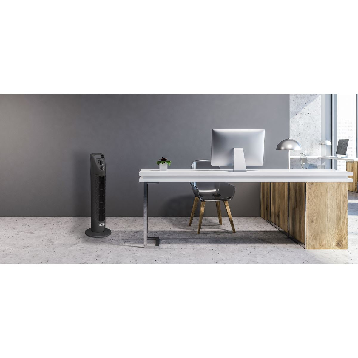 Sealey STF30 Oscillating Tower Fan 3-Speed 30" 230V Sealey