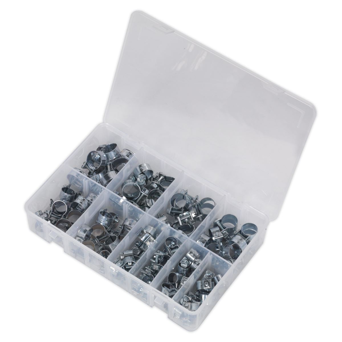 Sealey AB042MH Mini Hose Clip Assortment 100pc Sealey