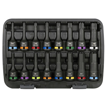 Sealey AK56005 Premier Hex & TRX-Star* Impact Socket Bit Set 1/2"Sq Drive 16pc Sealey
