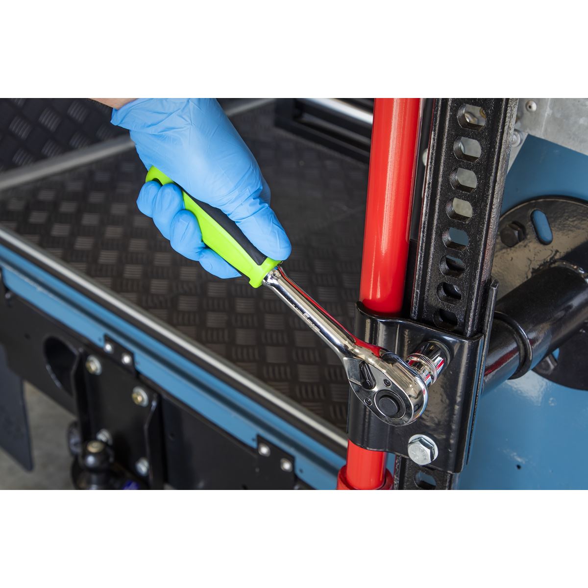 Siegen S01231 Ratchet Wrench Set 4pc 1/2"Sq Drive Flip Reverse Siegen