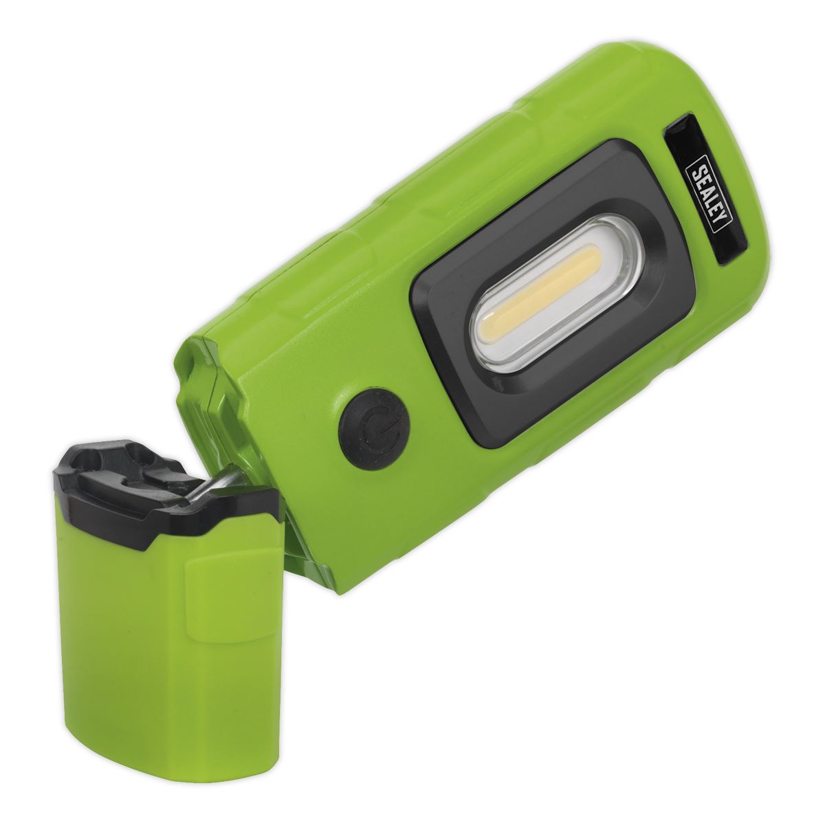 Sealey LED3601G Rechargeable 360° Inspection Light 3W COB & 1W SMD LED Green Lithium-Polymer Sealey
