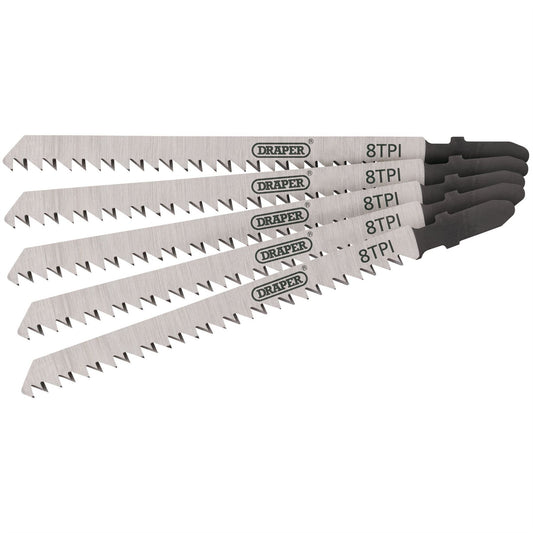 Draper 81728 DT301CD Jigsaw Blade Set 115mm 5 Piece Draper