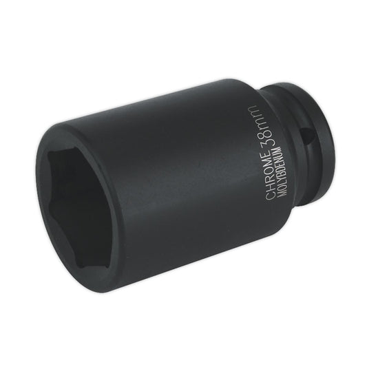 Sealey IS3438D Impact Socket 38mm Deep 3/4"Sq Drive Sealey