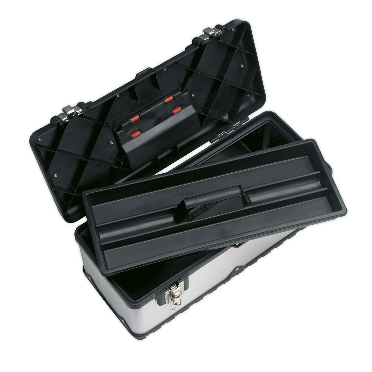 Sealey AP505S Stainless Steel Toolbox 505mm with Tote Tray Sealey