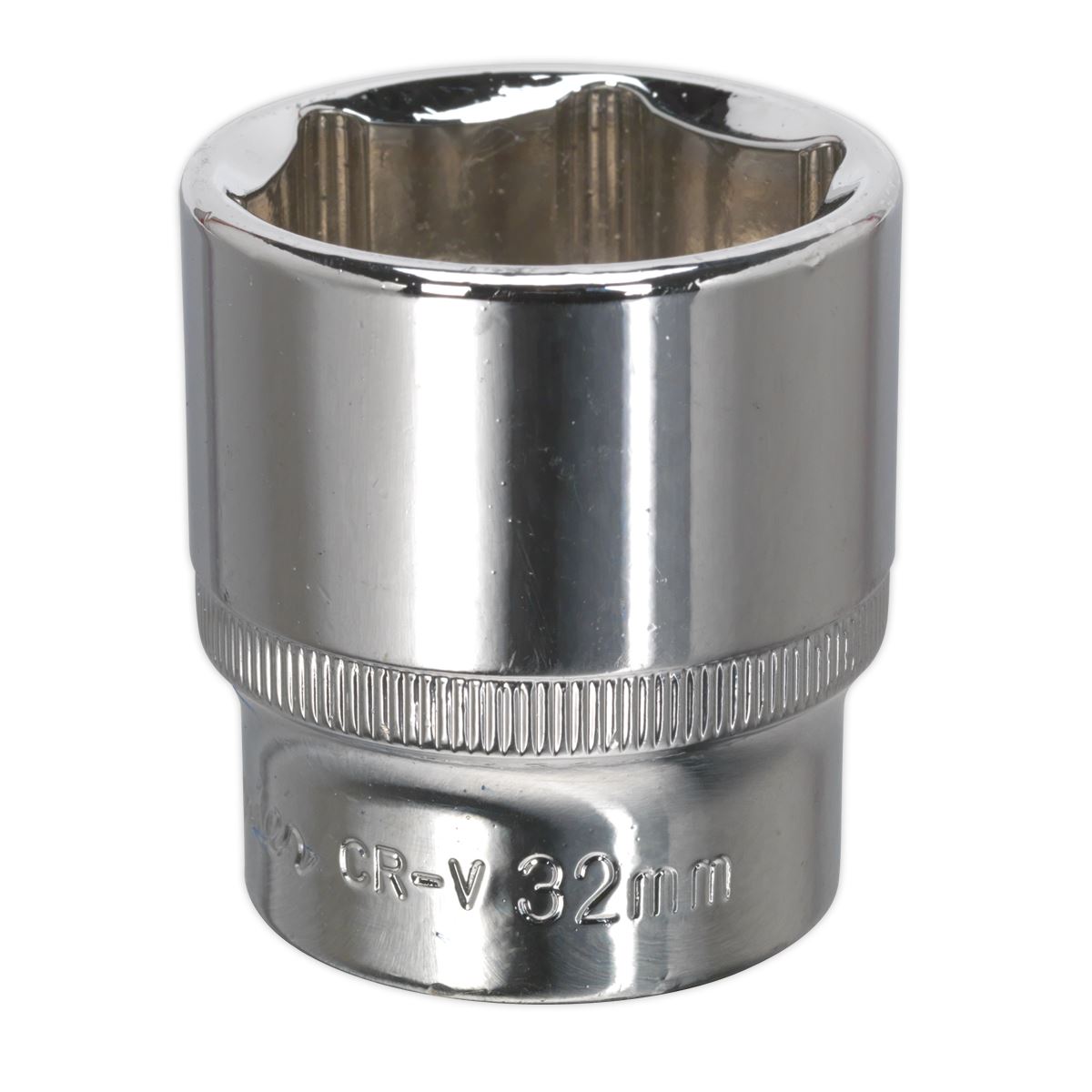 Sealey SP1232 WallDrive® Socket 32mm 1/2"Sq Drive Fully Polished Sealey