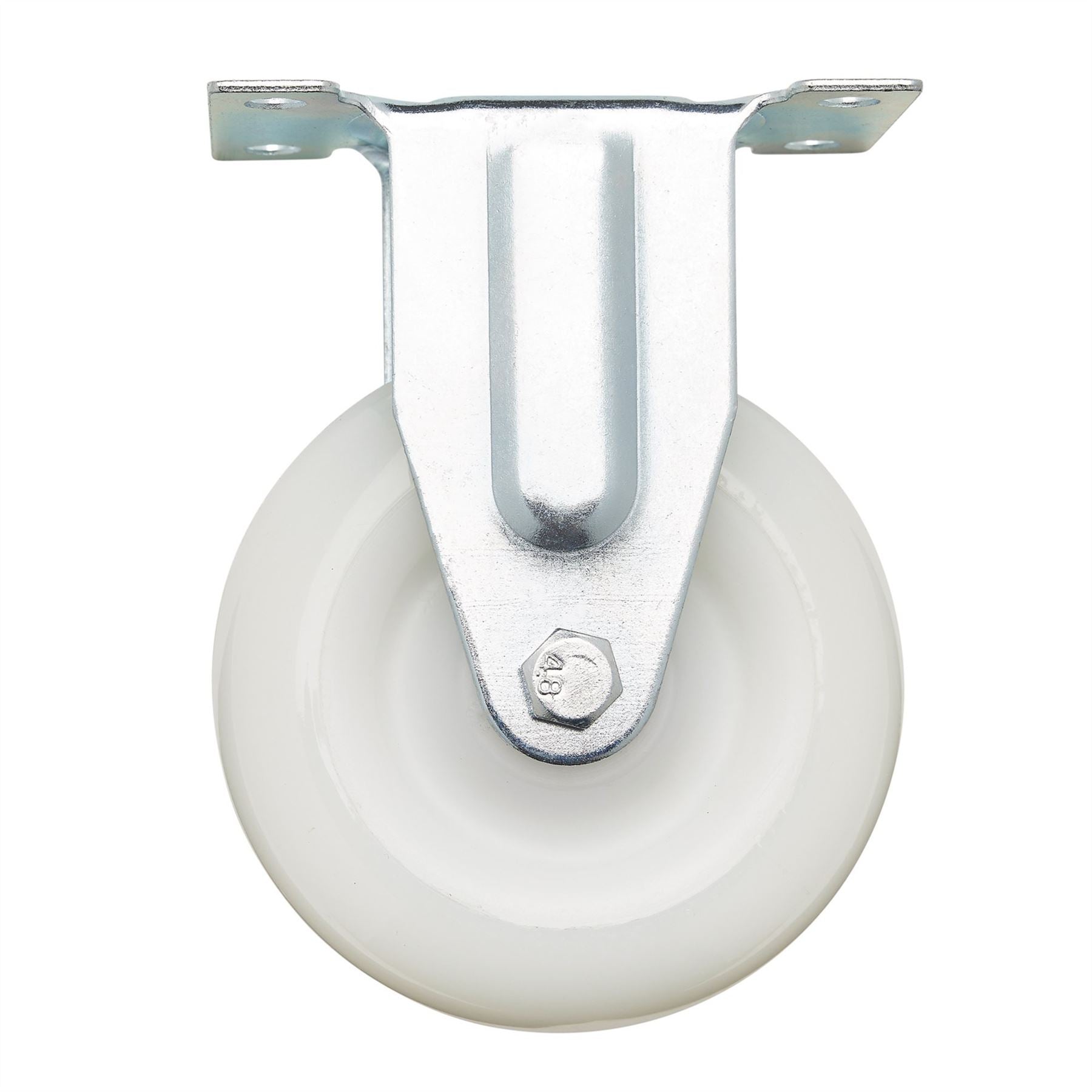 Draper 65507 Fixed Plate Fixing Nylon Wheel 100mm Diameter S.W.L. 125kg Draper