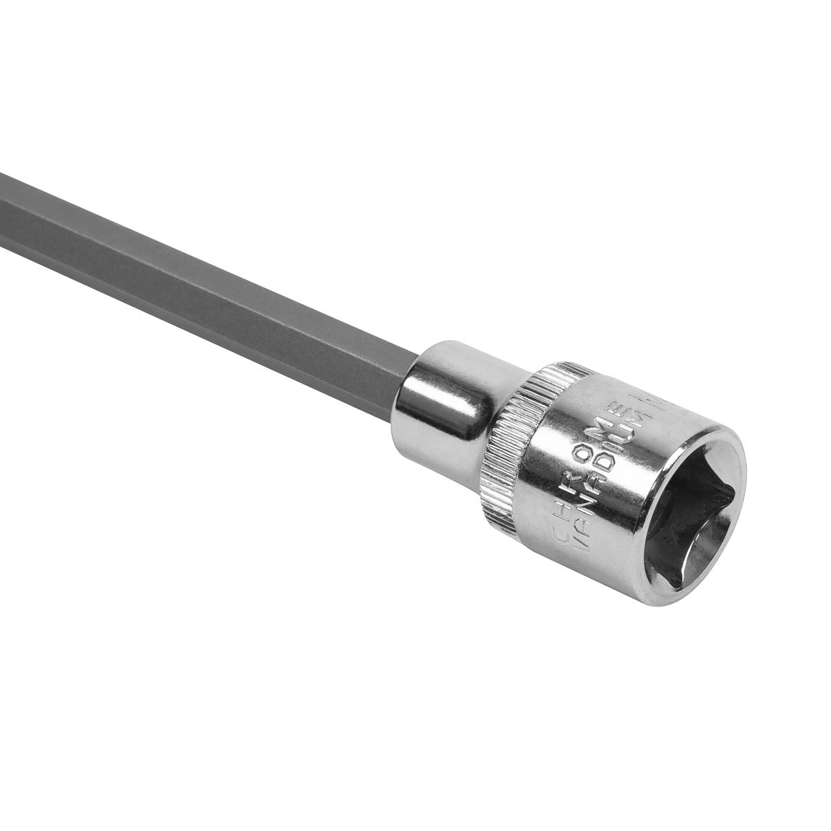 Sealey AK5535 Spline Socket Bit Extra-Long M8 x 800mm 1/2"Sq Drive Sealey