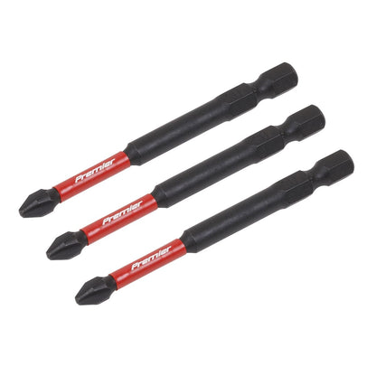 Sealey AK8255 Phillips #2 Impact Power Tool Bits 75mm - 3pc Sealey