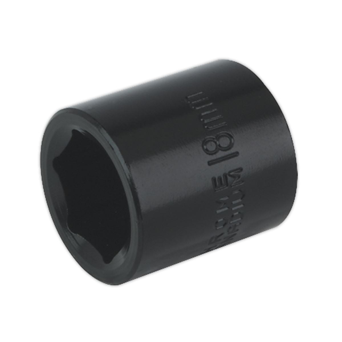 Sealey IS3818 Impact Socket 18mm 3/8"Sq Drive Sealey
