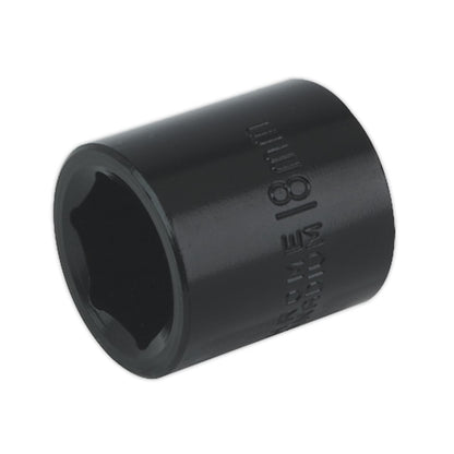 Sealey IS3818 Impact Socket 18mm 3/8"Sq Drive Sealey