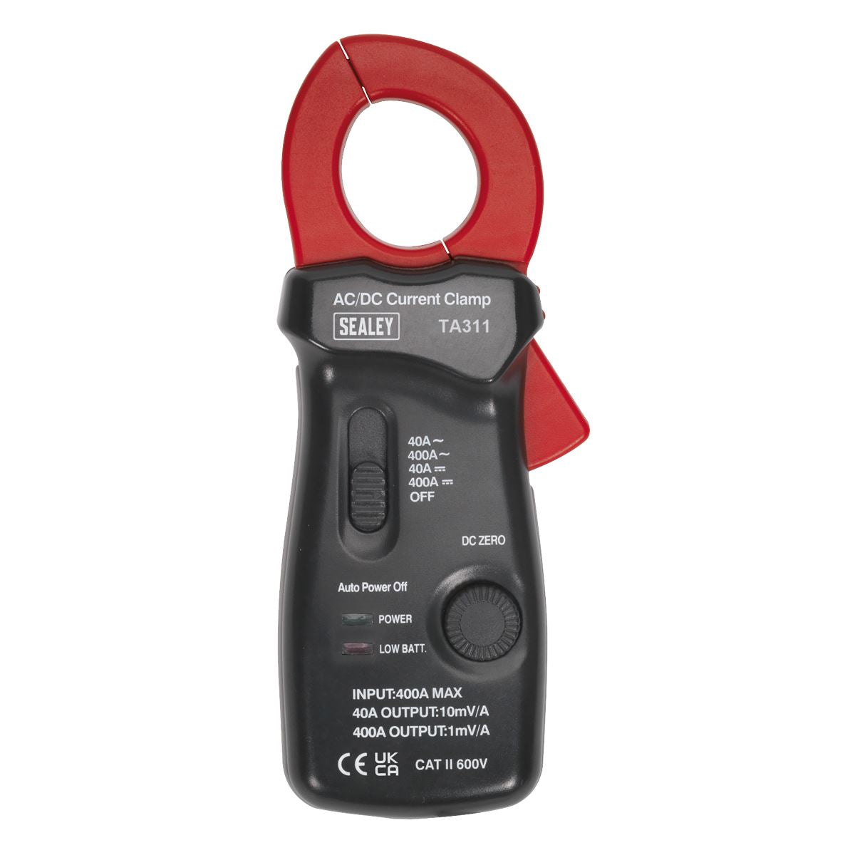 Sealey TA311 Current Clamp 40A/400A AC/DC - Ø28mm Sealey