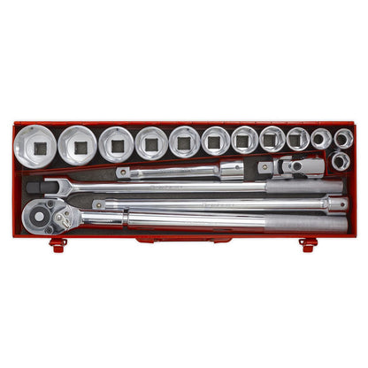 Sealey AK2597 Socket Set 17pc 3/4"Sq Drive WallDrive® Metric Sealey