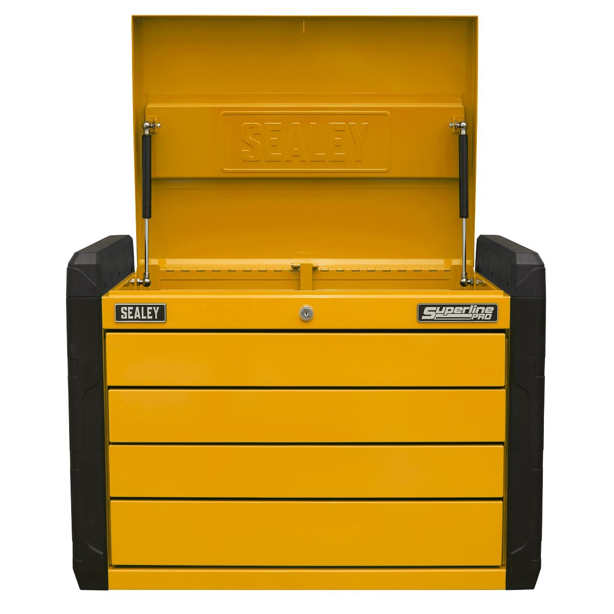 Sealey APPD4O 4-Drawer Push-to-Open Topchest with Ball-Bearing Slides - Orange Sealey