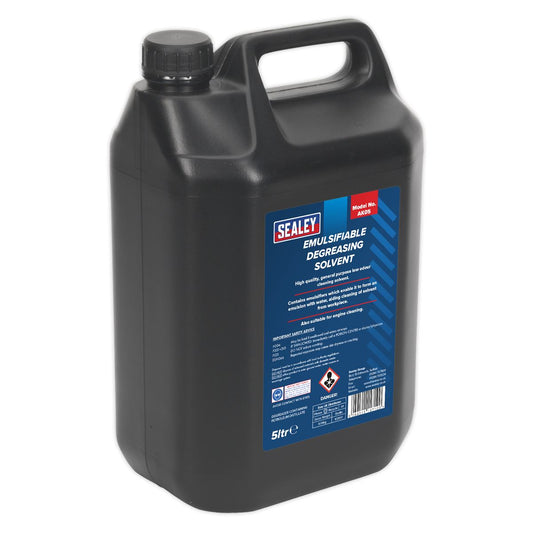Sealey AK05 Degreasing Solvent Emulsifiable 5L Sealey