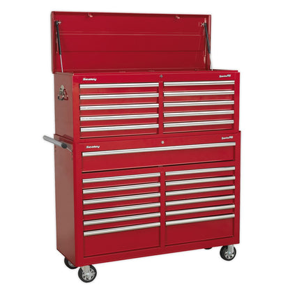 Sealey AP52COMBO1 Tool Chest Combination 23 Drawer with Ball-Bearing Slides - Red Sealey
