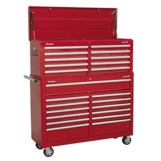 Sealey AP52COMBO1 Tool Chest Combination 23 Drawer with Ball-Bearing Slides - Red Sealey