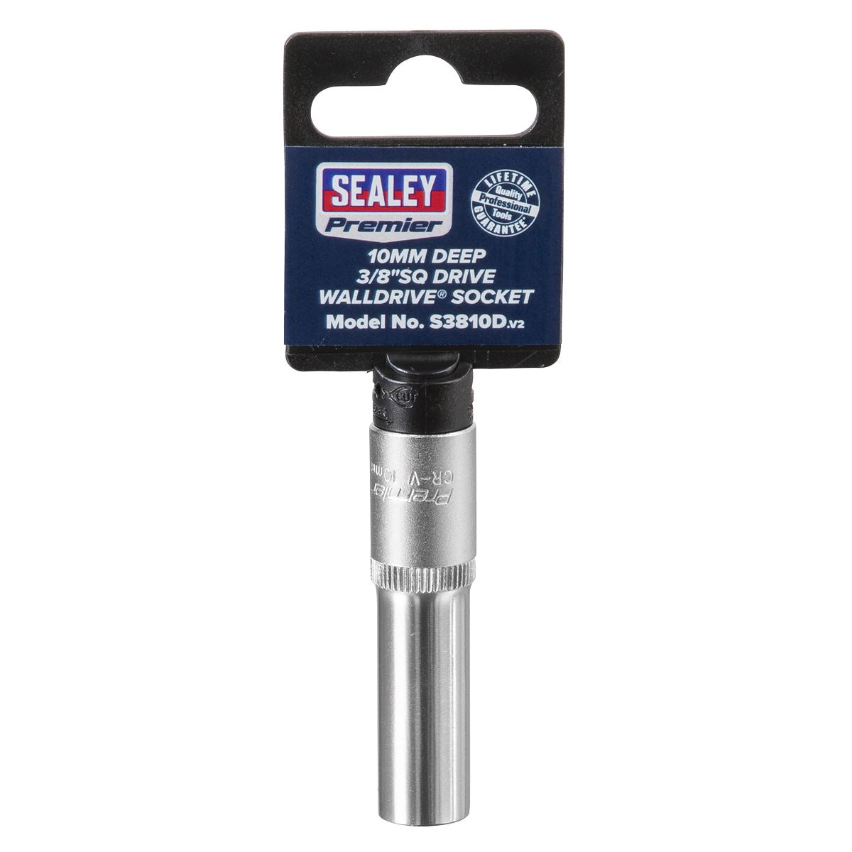 Sealey S3810D WallDrive® Socket 10mm Deep 3/8"Sq Drive Sealey