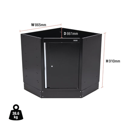 Draper 33199 BUNKER® Modular Corner Floor Cabinet 865mm Draper