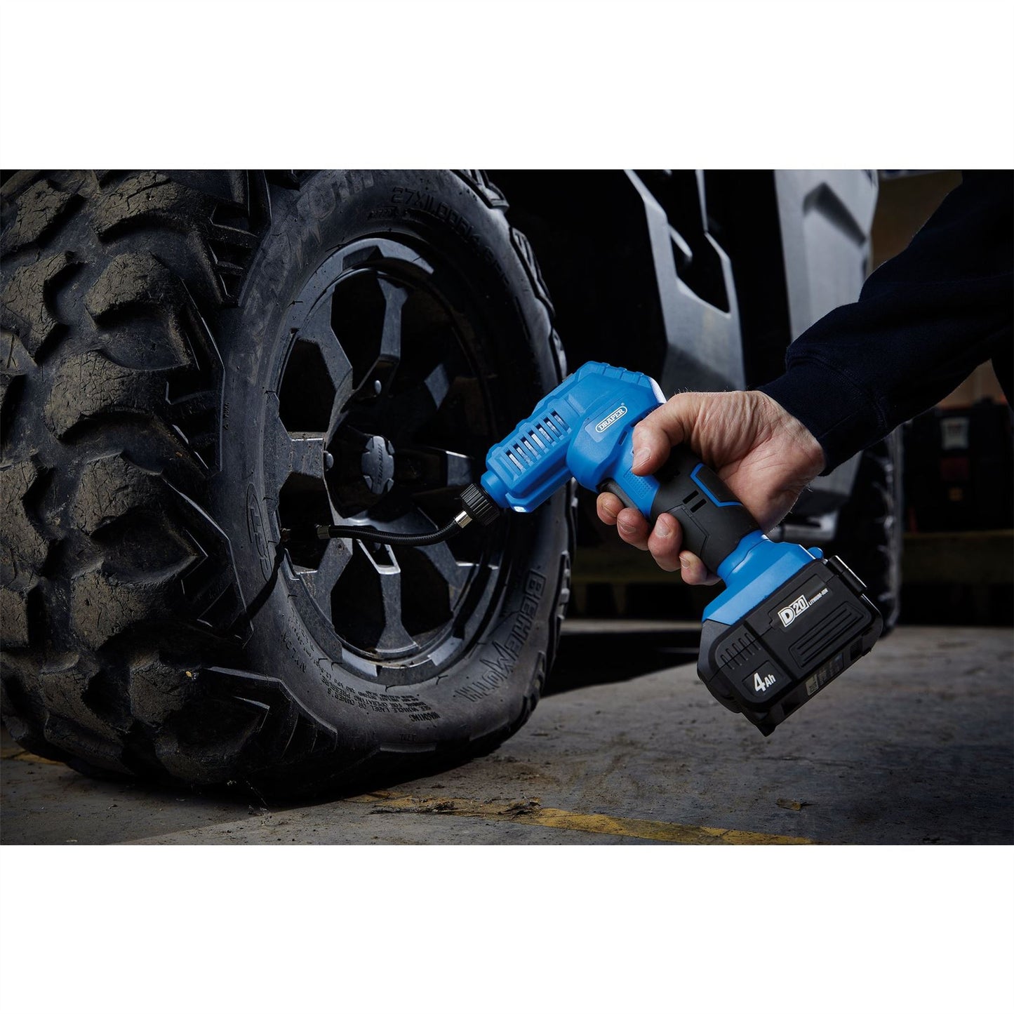 Draper 55767 D20 20V Air Inflator Sold Bare Draper